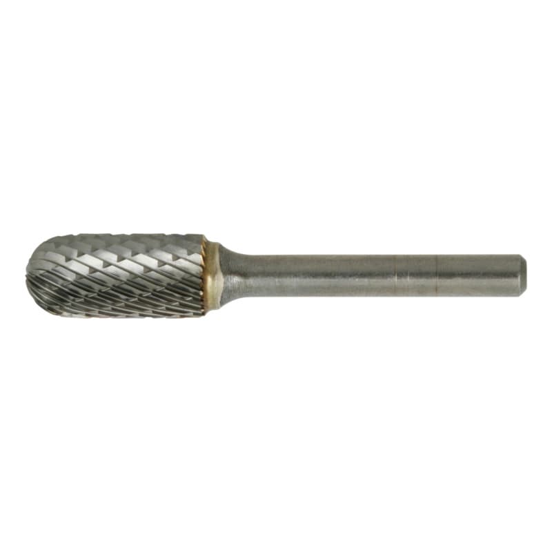 Cemented carbide milling bits, WRC, cylindrical with round end, 12 x 25 x 6 mm