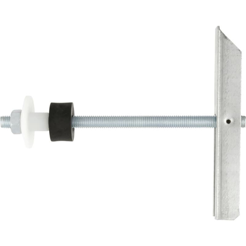 Toggle fixing, galv. steel, with wash basin mount, drill hole Ø 30 mm, M10 x 180
