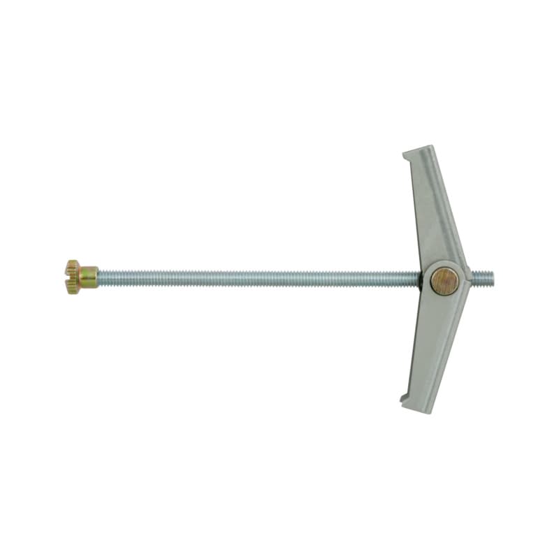 Spring toggle, zinc-plated steel, with sleeve nut, drill hole dia 11 mm, M3 x 85