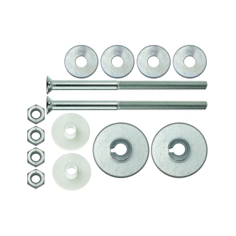 Special fixing with countersunk head screws, DIN 604, M10 x 160