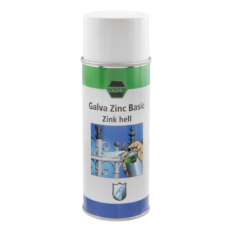 arecal GALVA ZINC BASIC zinc spray, light grey 400 ml