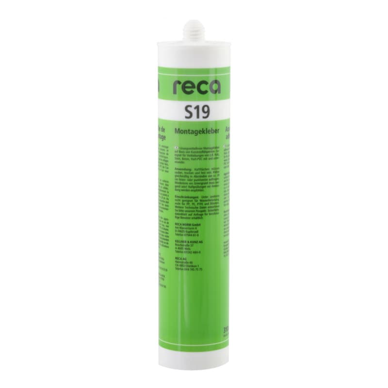 S 19 assembly adhesive, white, solvent-free 310 ml