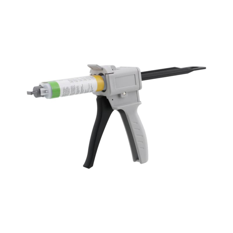 Application gun for 50-ml two-component adhesive