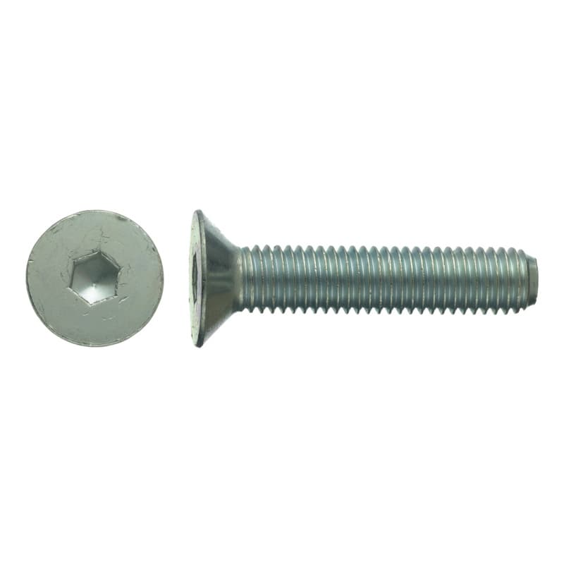 Countersunk head screws, ISO 10642 10.9, galvanised, hexagon socket 6 M10 x 16