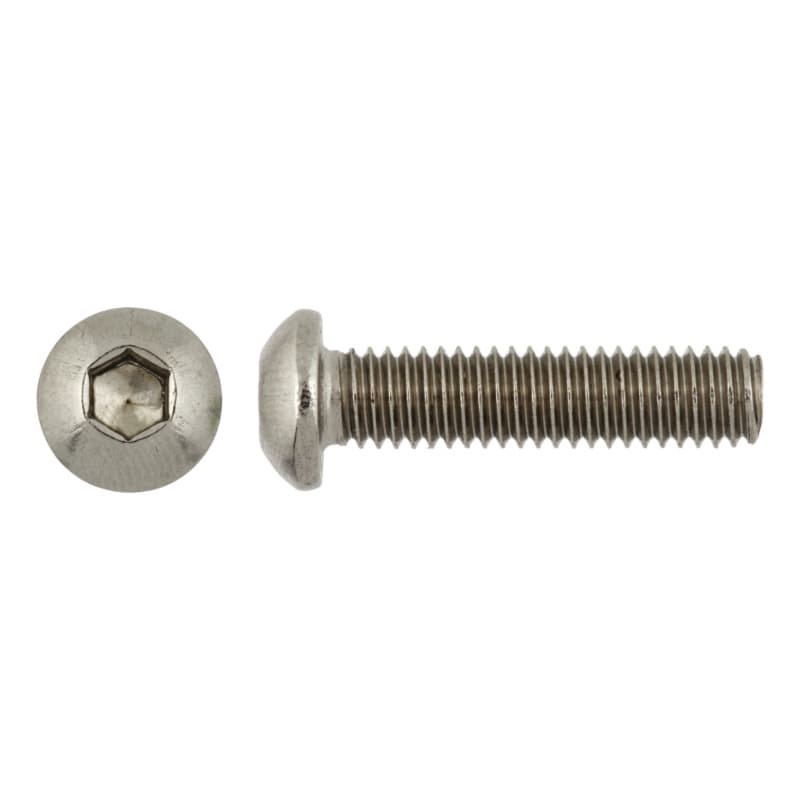 Pan head screw, DIN EN ISO 7380-1 A2-70, hexagon socket 3, M5 x 10