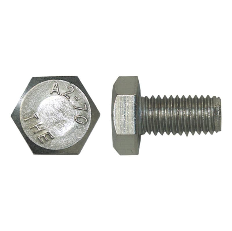 Hexagonal bolt, DIN 933 A2, 17 AF, M10 x 16