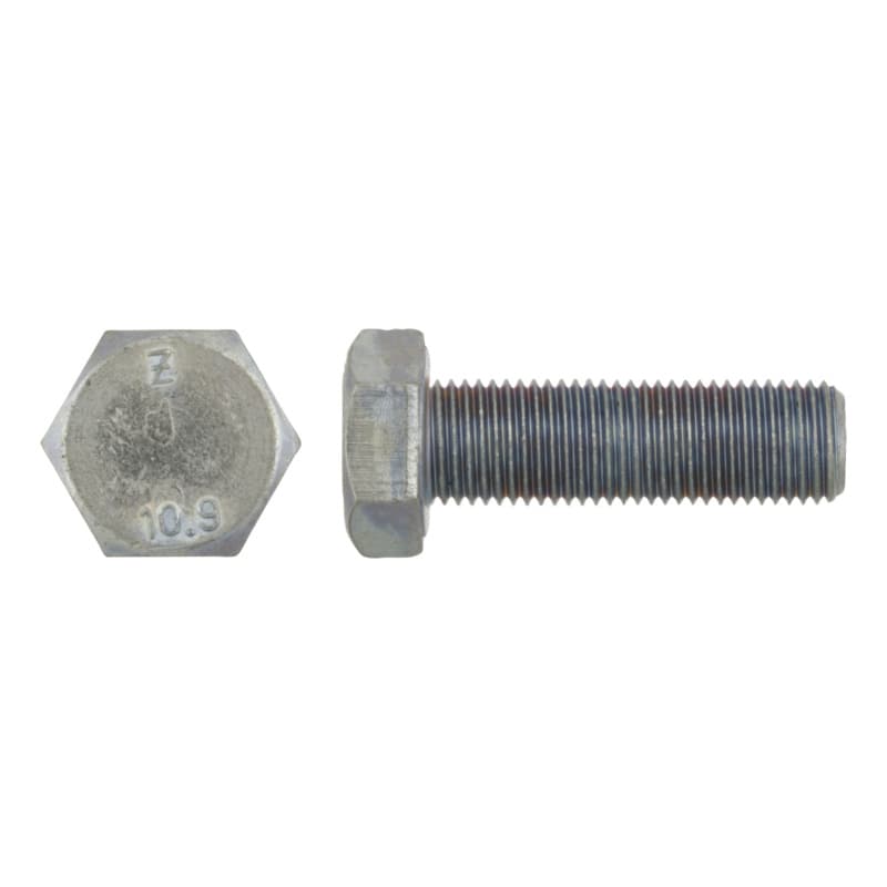 Hexagonal bolt, DIN 961 10.9, zinc-nickel, AF 19 M12 x 1.5 x 30