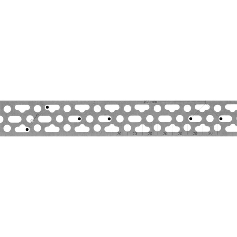 Leifeld installation rail 2 m, 20 m per bundle 50 x 3 mm