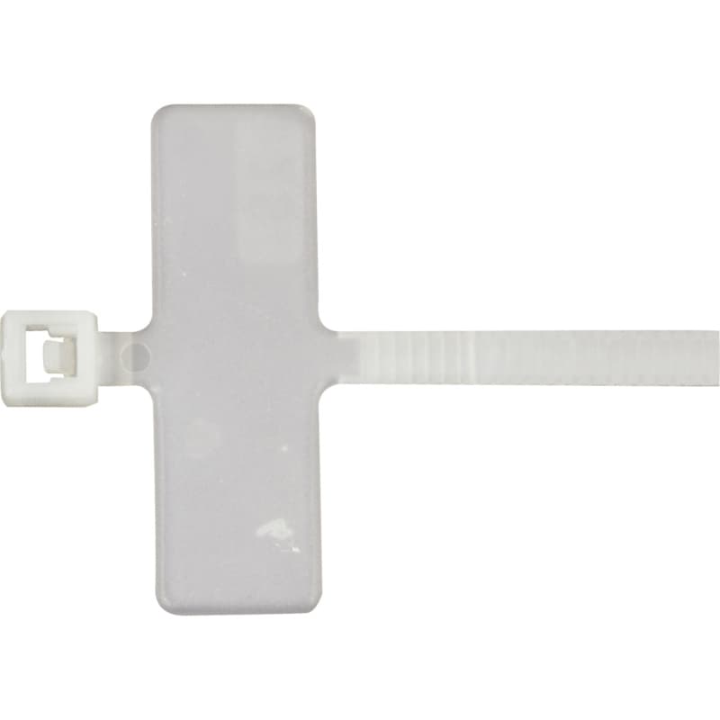 Cable ties, PA 6.6 natural, with plastic latch, can be labelled 2.5 x 100 mm