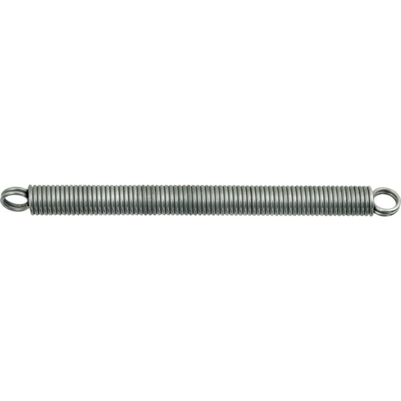 Tension spring with double eyelets, DIN 2097, galvanised, 6 x 25 x 0.6