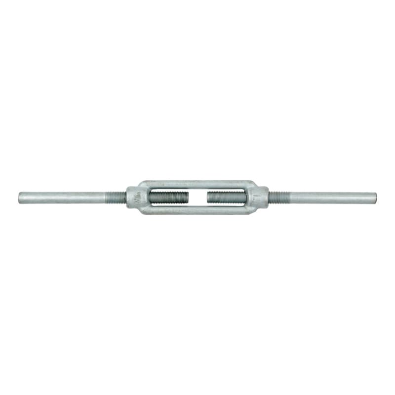 Turnbuckle with weld-on ends, DIN 1480, galvanised, M12