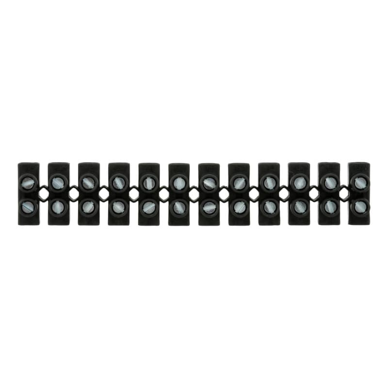 Terminal blocks, black, for nominal cross-section 1.0–4.0 mm²