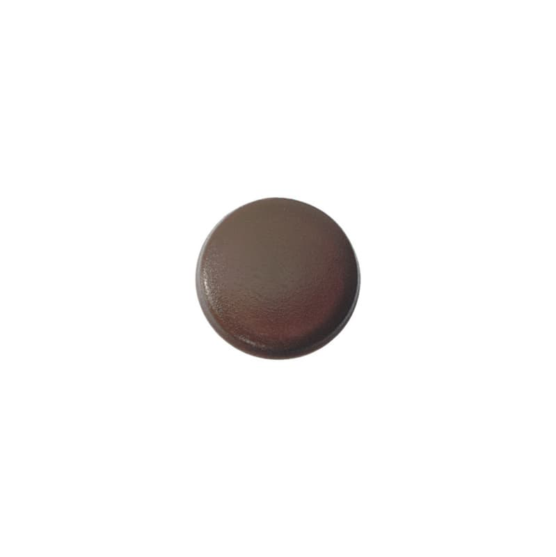 Cover cap for turbo screw, RAL 8011, plastic, nut brown