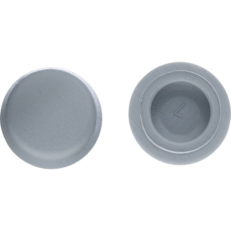 Cover cap for window sill screw, RAL 7001, plastic, silver grey