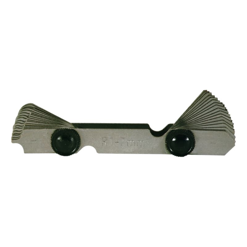 Radius gauge 17 radii 1.0 - 7 mm