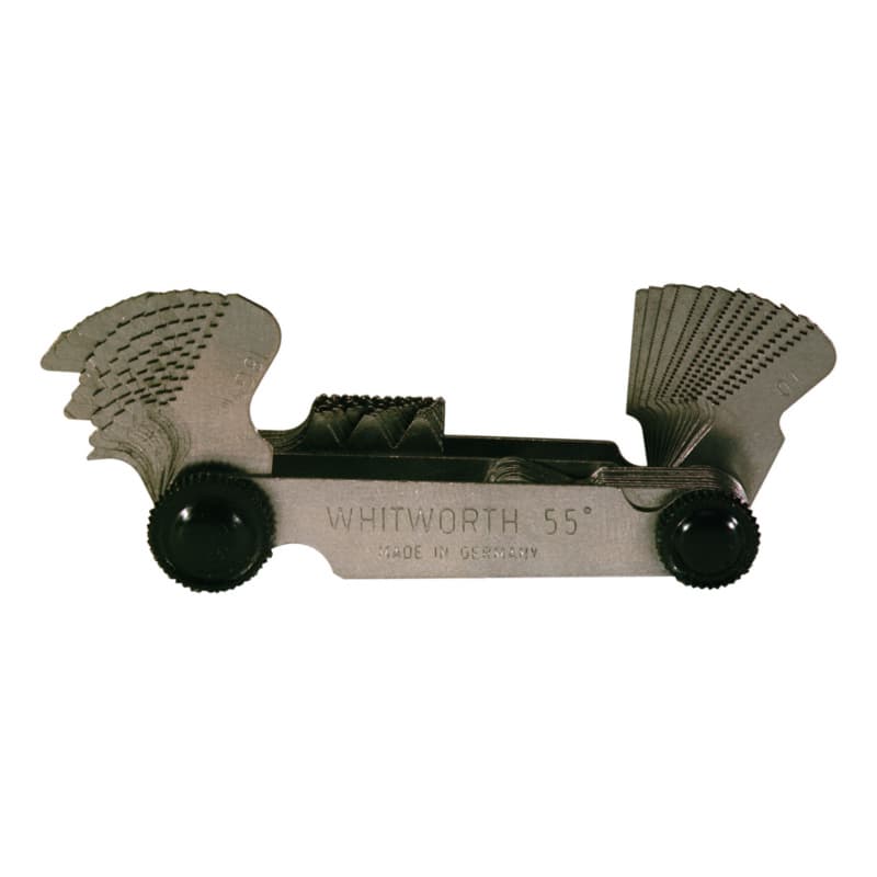 Thread pitch gauge for metric and Whitworth threads, 52 gauges