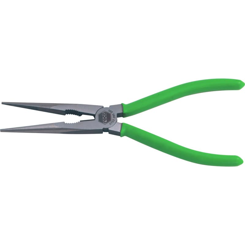 Straight snipe nose pliers, dip-insulated 200 mm