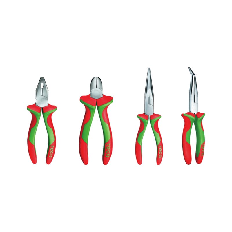 Plier set VDE, 4 pcs., 2-component handle