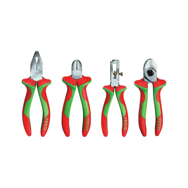 Plier set VDE, 4 pcs., 2-component handle