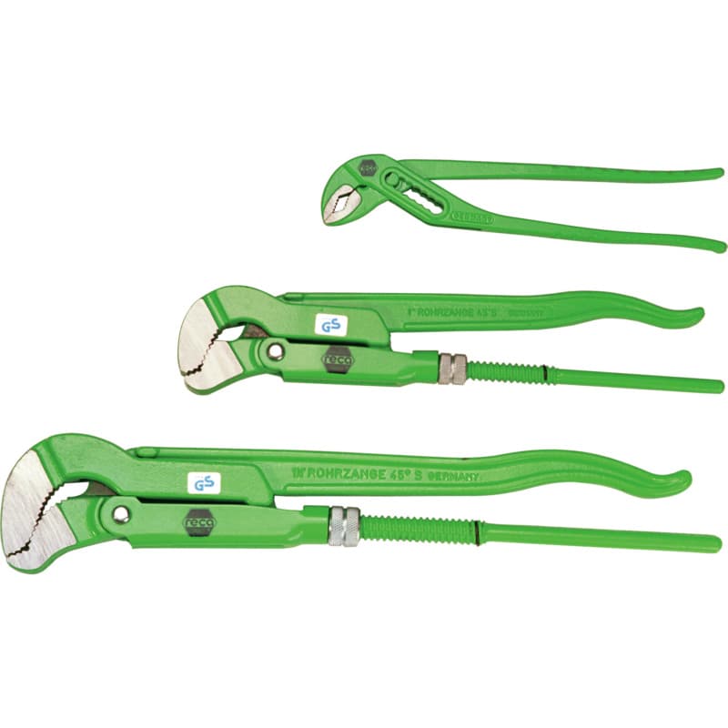 Pipe wrench set, 3 pcs.