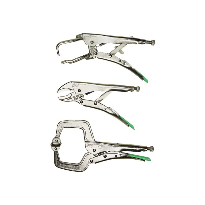 Locking plier set, 3 pcs.