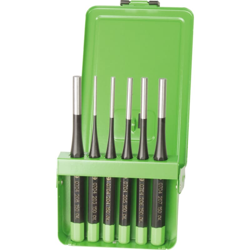 Pin punch set, 6 pcs.
