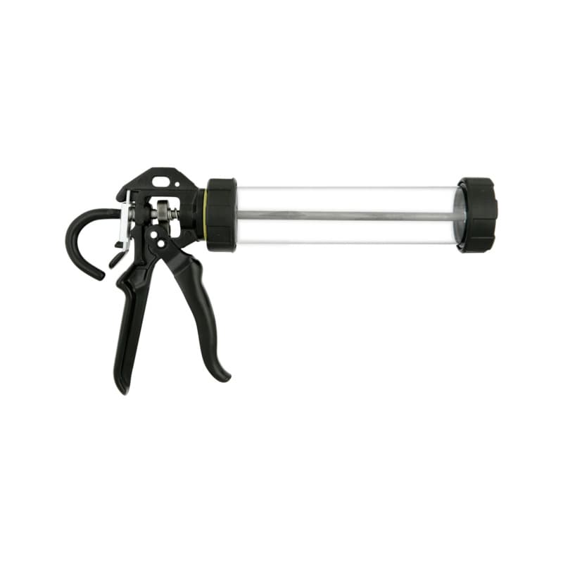 Cartridge gun for silicone with transparent tube