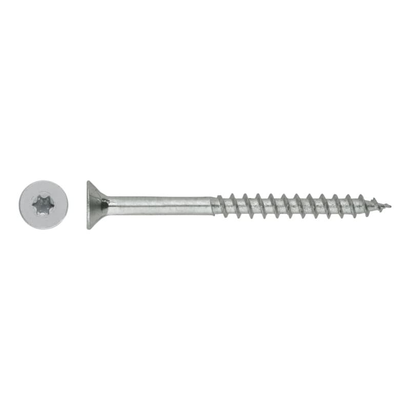 Countersunk-head particle board screw, galvanised, TX 10 3.0 x 35/21