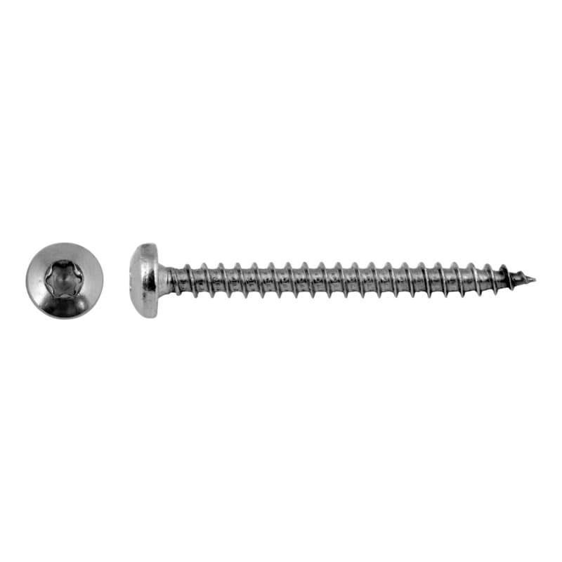 Pan head particle board screw, A2, FT, TX 20 4.0 x 20