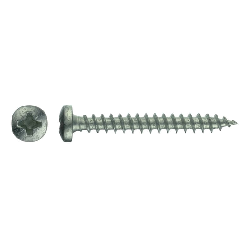 Pan-head particle board screw, galvanised, Z 1 3.0 x 10
