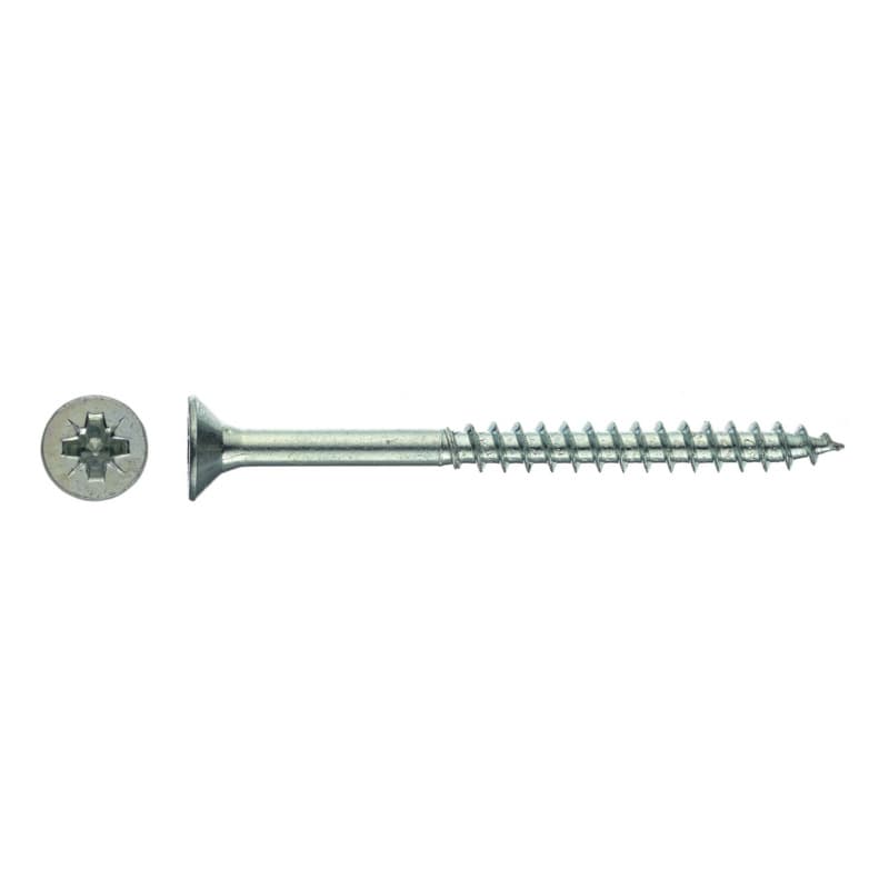 Countersunk-head particle board screw, galvanised, Z 2 4.0 x 40/24