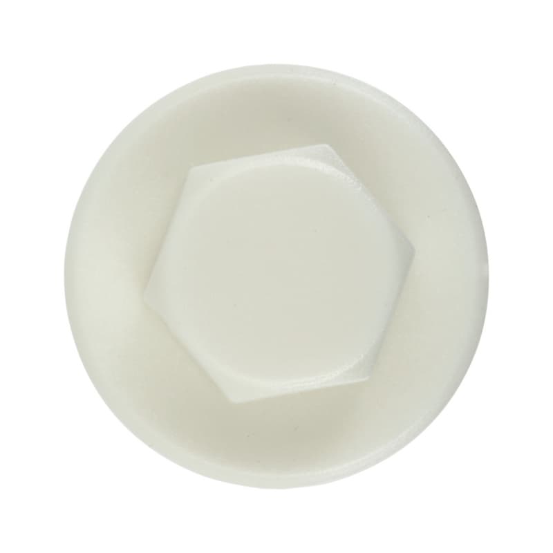 Caps for façade construction screw, RAL 9002, grey white, Ø 20 mm