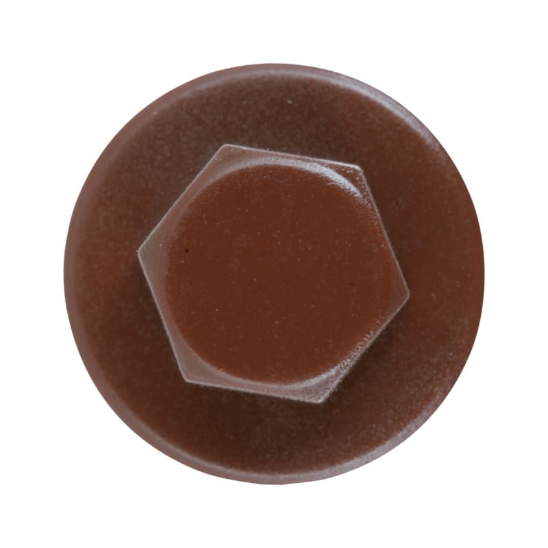 Caps for façade construction screw, RAL 8011, nut brown, Ø 20 mm
