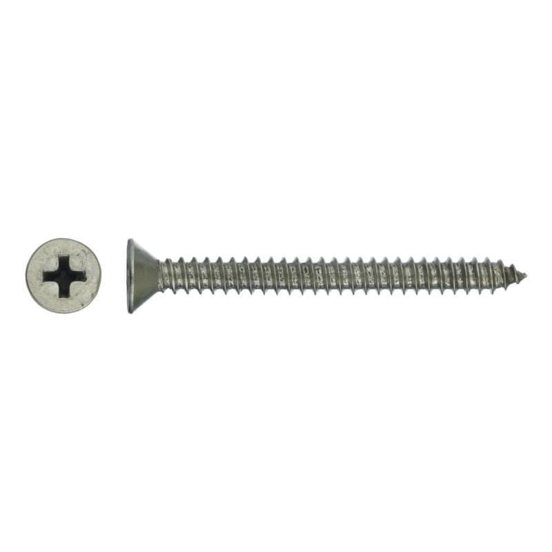 Countersunk head tapping screw, DIN 7982 A2, type C, H 2, 3.5 x 13