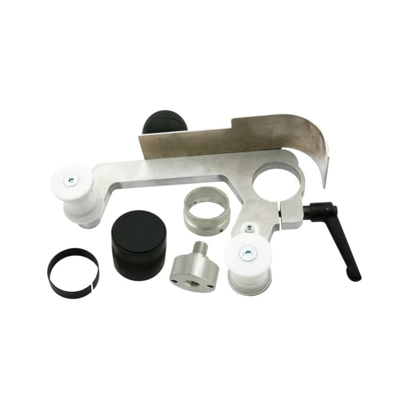 Tube belt sander attachment 650 for adjustable angle grinders
