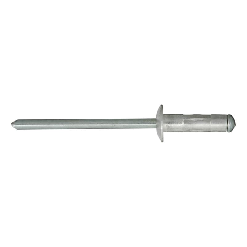 Round pan head multi-purpose rivet, aluminium/steel,, bore-Ø 3.3-3.5 3.2 x 8.0