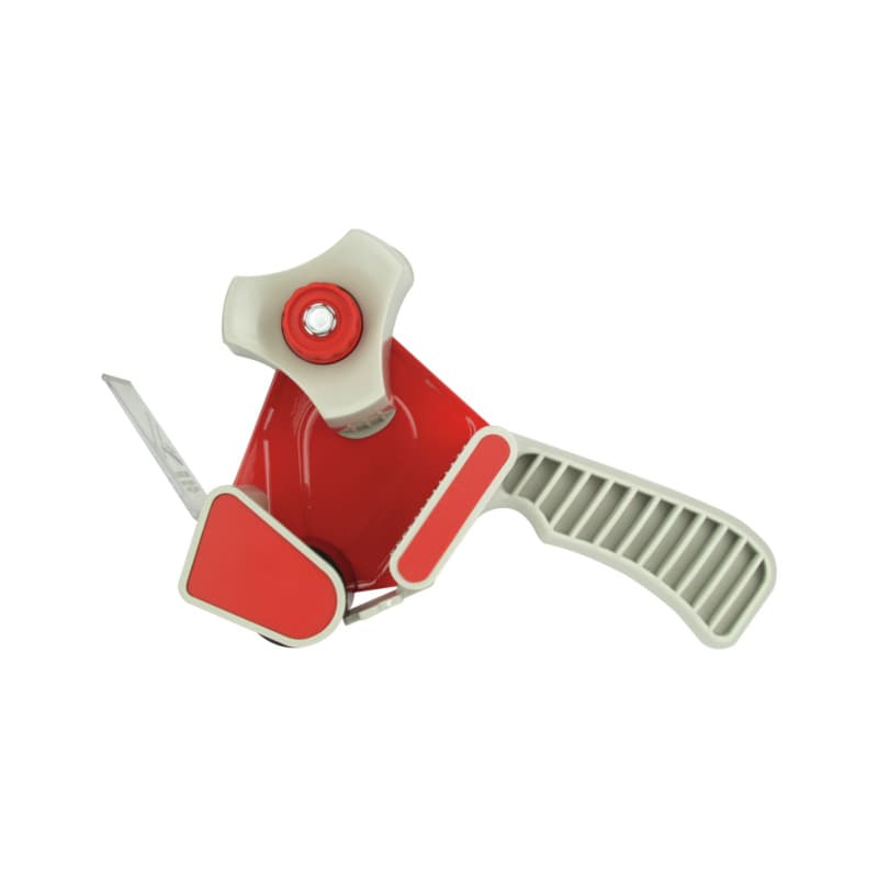 Packing tape roller for tape up to 50 mm wide