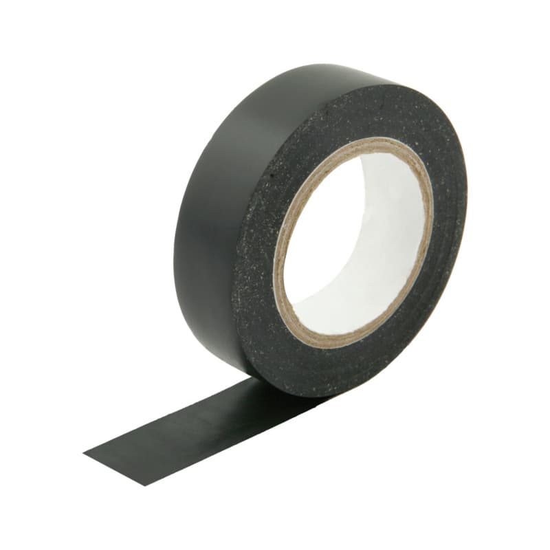 Electrical PVC insulating tape, VDE black 15 mm x 10 m