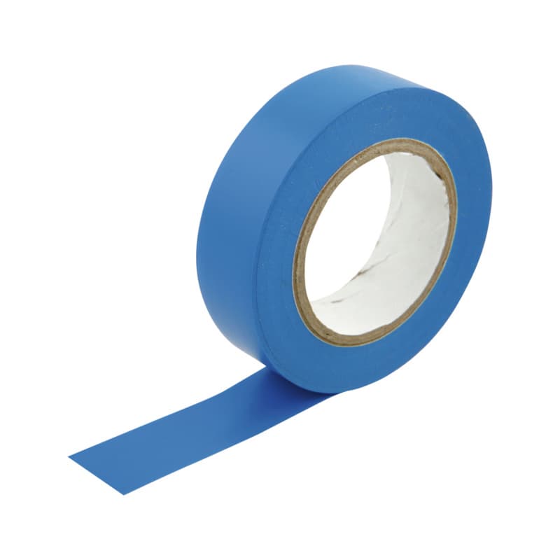 Electrical PVC insulating tape, VDE blue 15 mm x 10 m