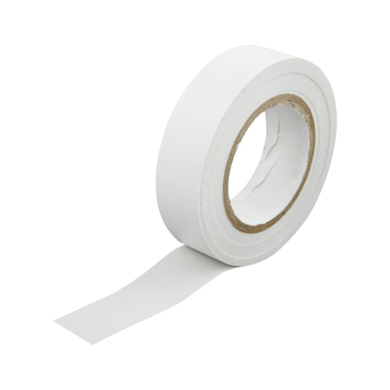 Electrical PVC insulating tape, VDE white 15 mm x 10 m