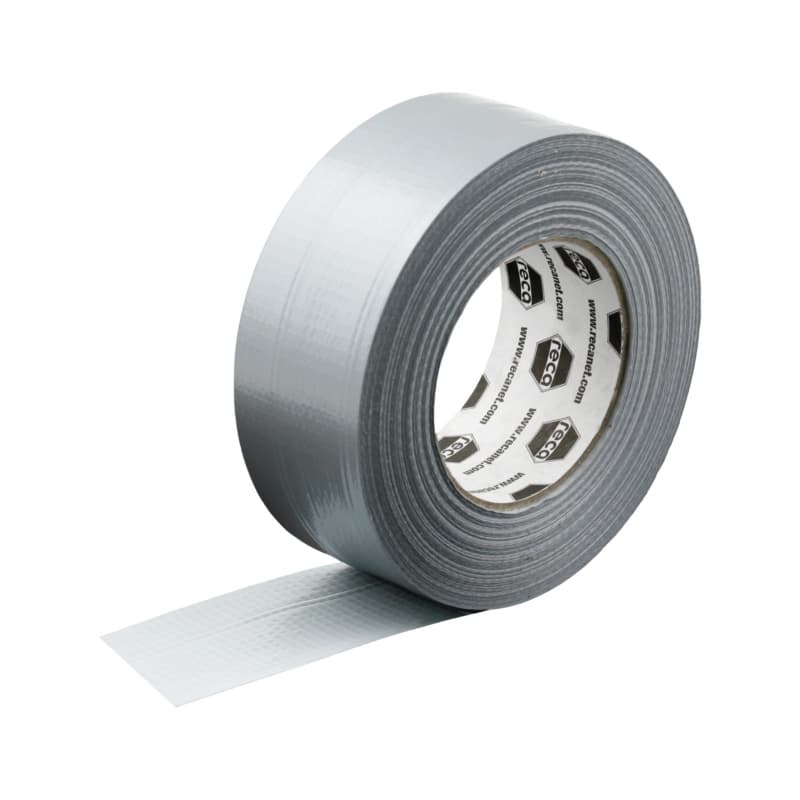 Basic fabric adhesive tape, silver 38 mm x 50 m