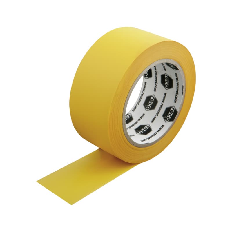 PVC plastering tape, grooved, yellow 30 mm x 33 m