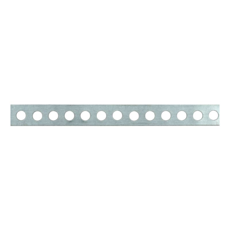 Punched mounting strip, galvanised 10 m 12 mm