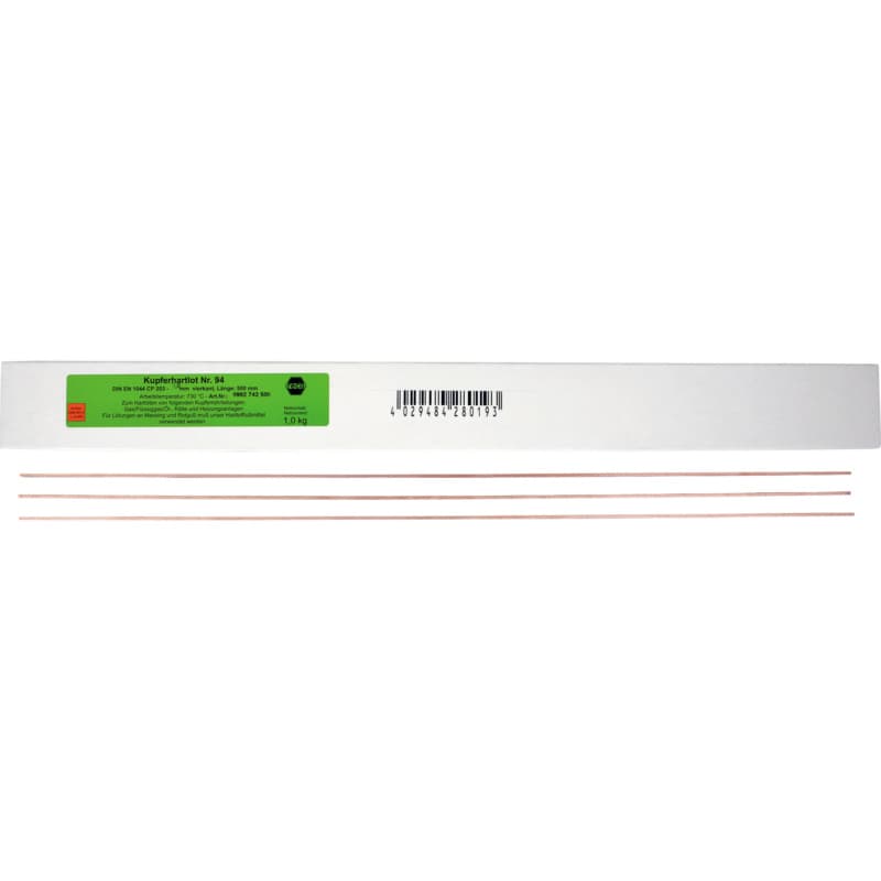 Copper hard solder L-Cu - P 6 2 x 500 mm