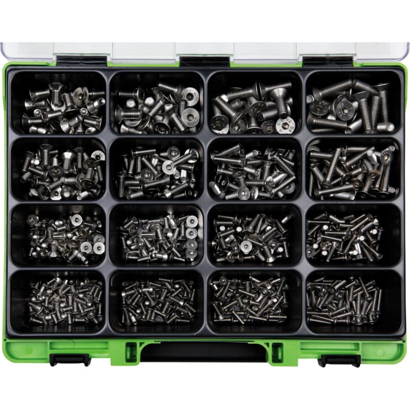 VISO countersunk head screw assortment DIN 7991, A2 stainless steel, hex. socket