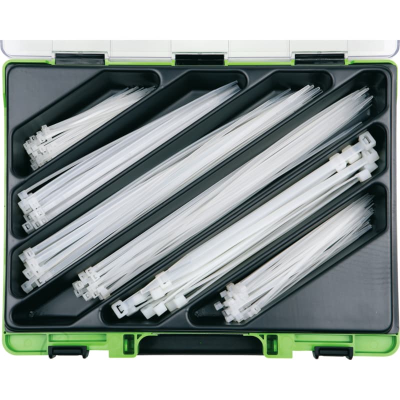 VISO cable tie assortment PA 6.6, plastic, natural