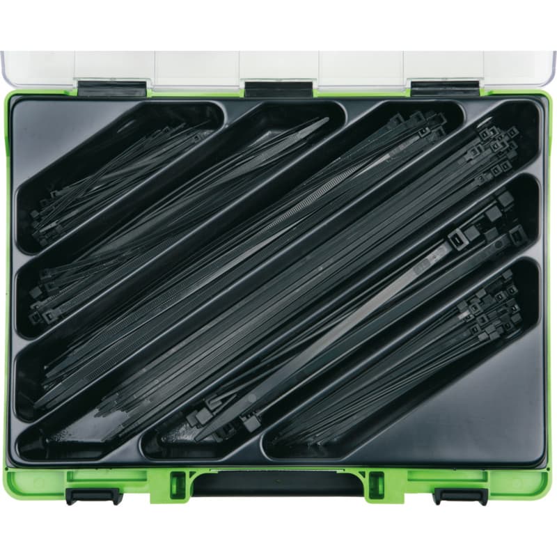 VISO cable tie assortment PA 6.6, plastic, black