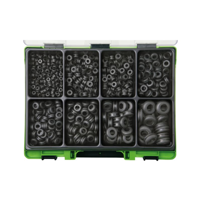 VISO cable grommet assortment, rubber