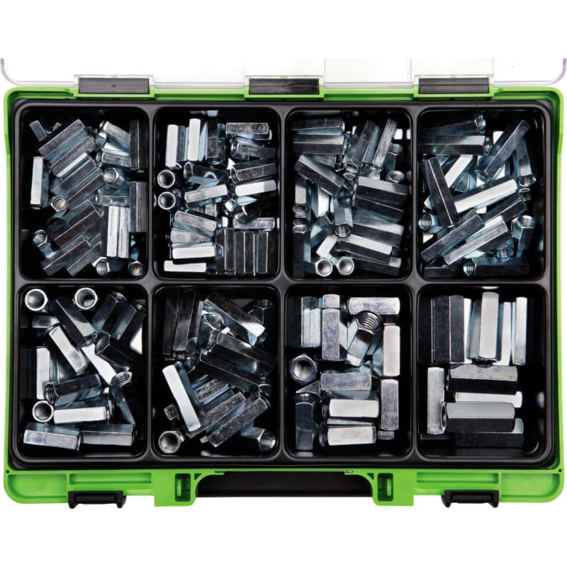 VISO spacer sleeve assortment, galvanised steel