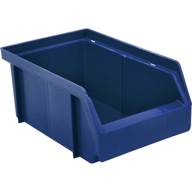 Plastic storage boxes, blue, size 1